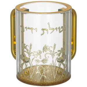 נטלה אקריליק מהודרת שקופה עם אותיות בולטות 13 ס"מ