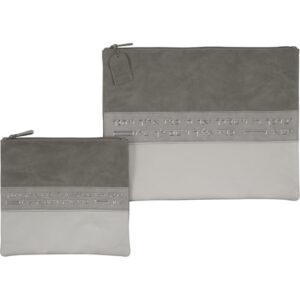 סט טלית תפילין דמוי עור מהודר 36X29 ס"מ
